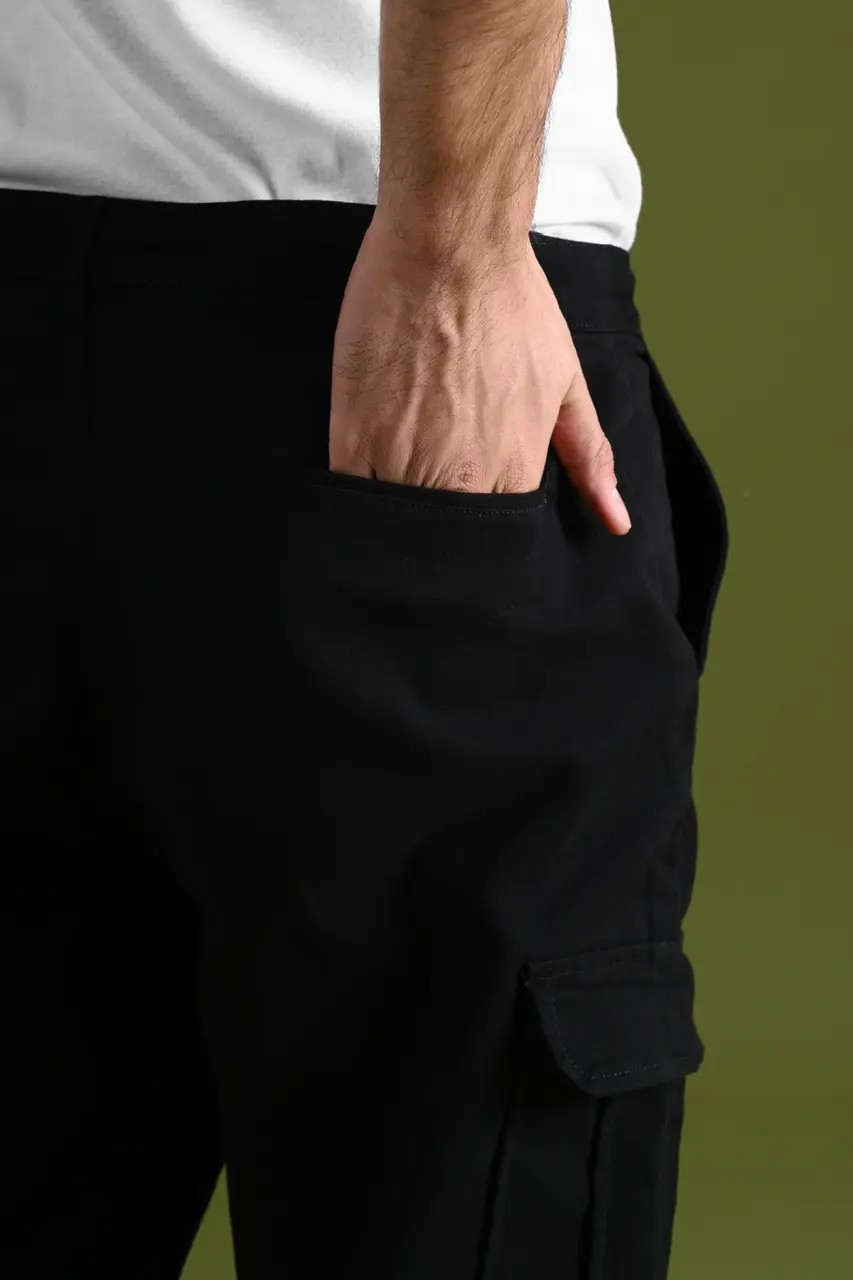 PPDN02-ULTIMATE CARGO PANTS BLACK