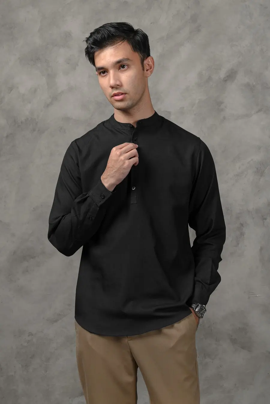 NOAH MODEST SHIRT BLACK
