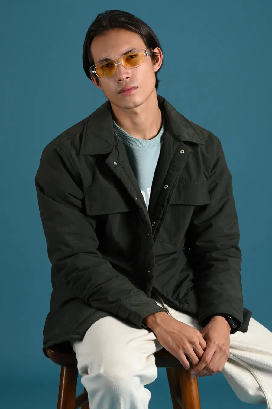 PODZ01-PUFFED JACKET ARMY