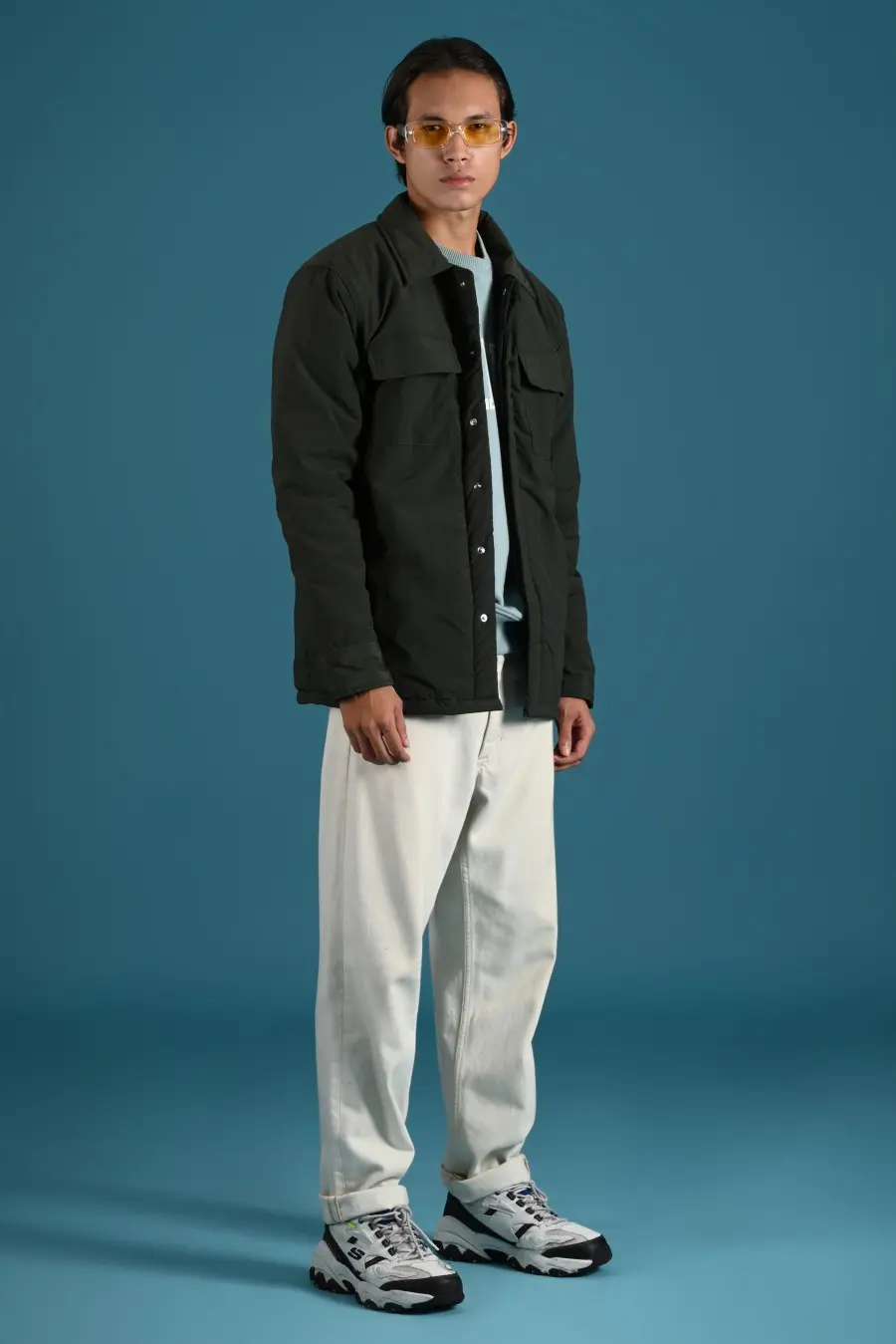 PODZ01-PUFFED JACKET ARMY