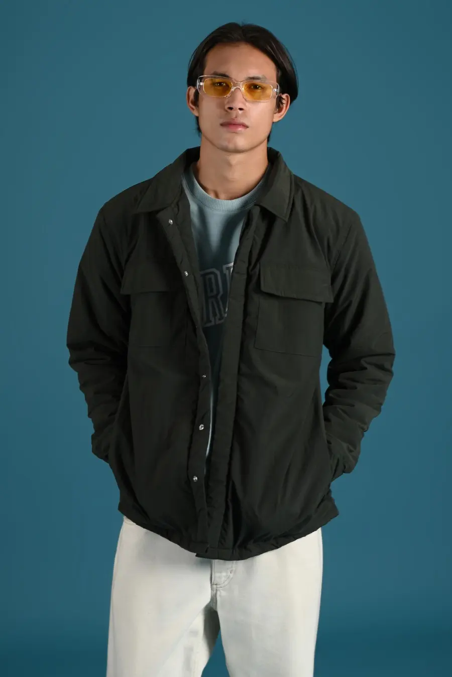 PODZ01-PUFFED JACKET ARMY