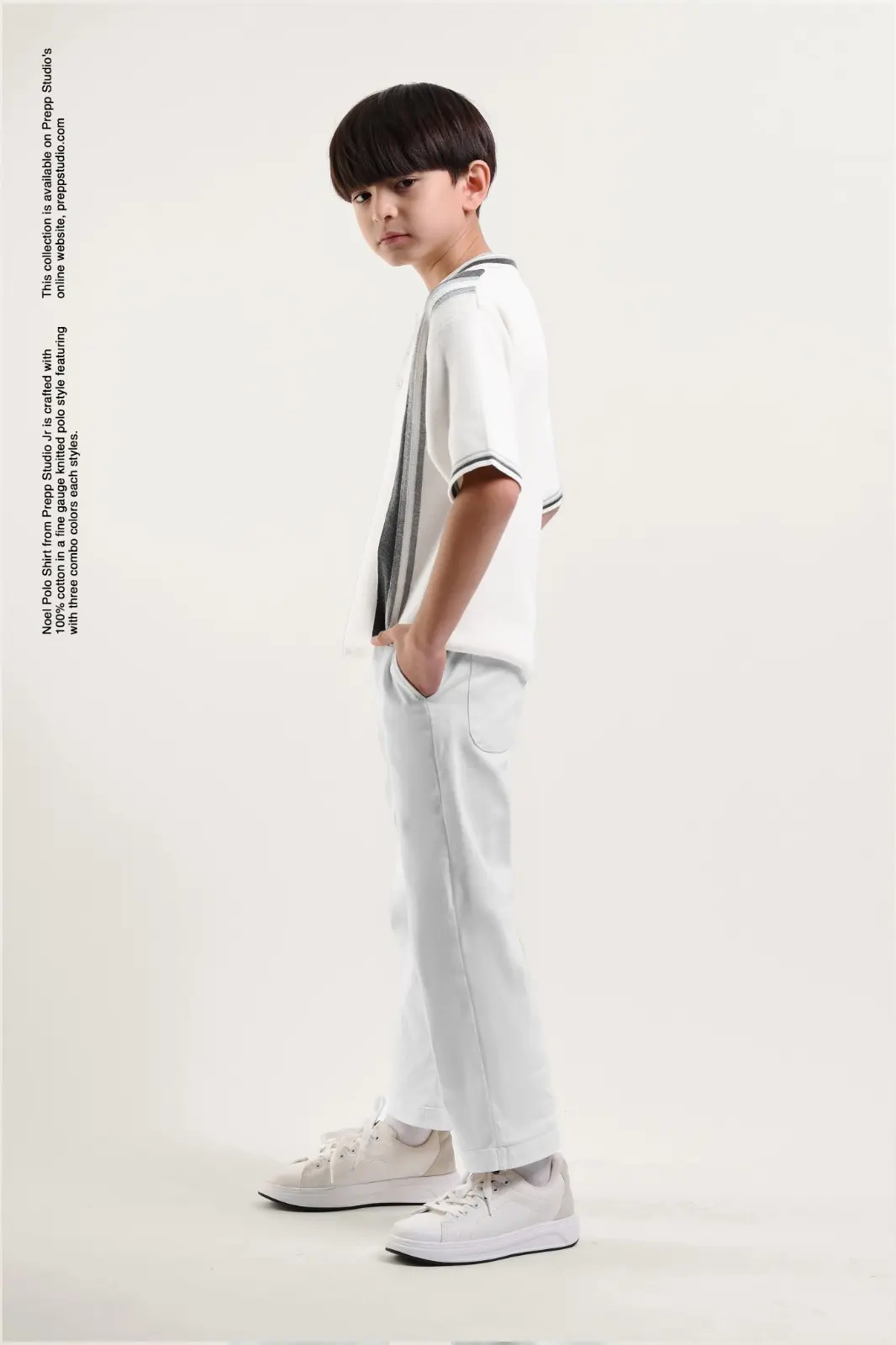 NOEL POLO SHIRT WHITE GREY