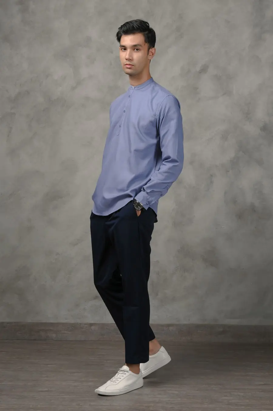 NOAH MODEST SHIRT FADED BLUE