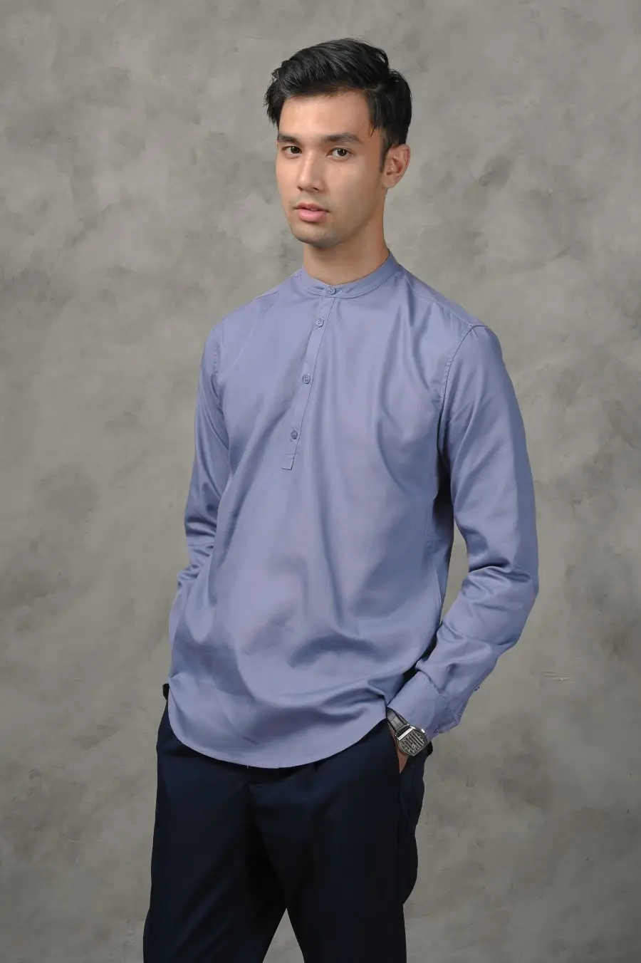 NOAH MODEST SHIRT FADED BLUE