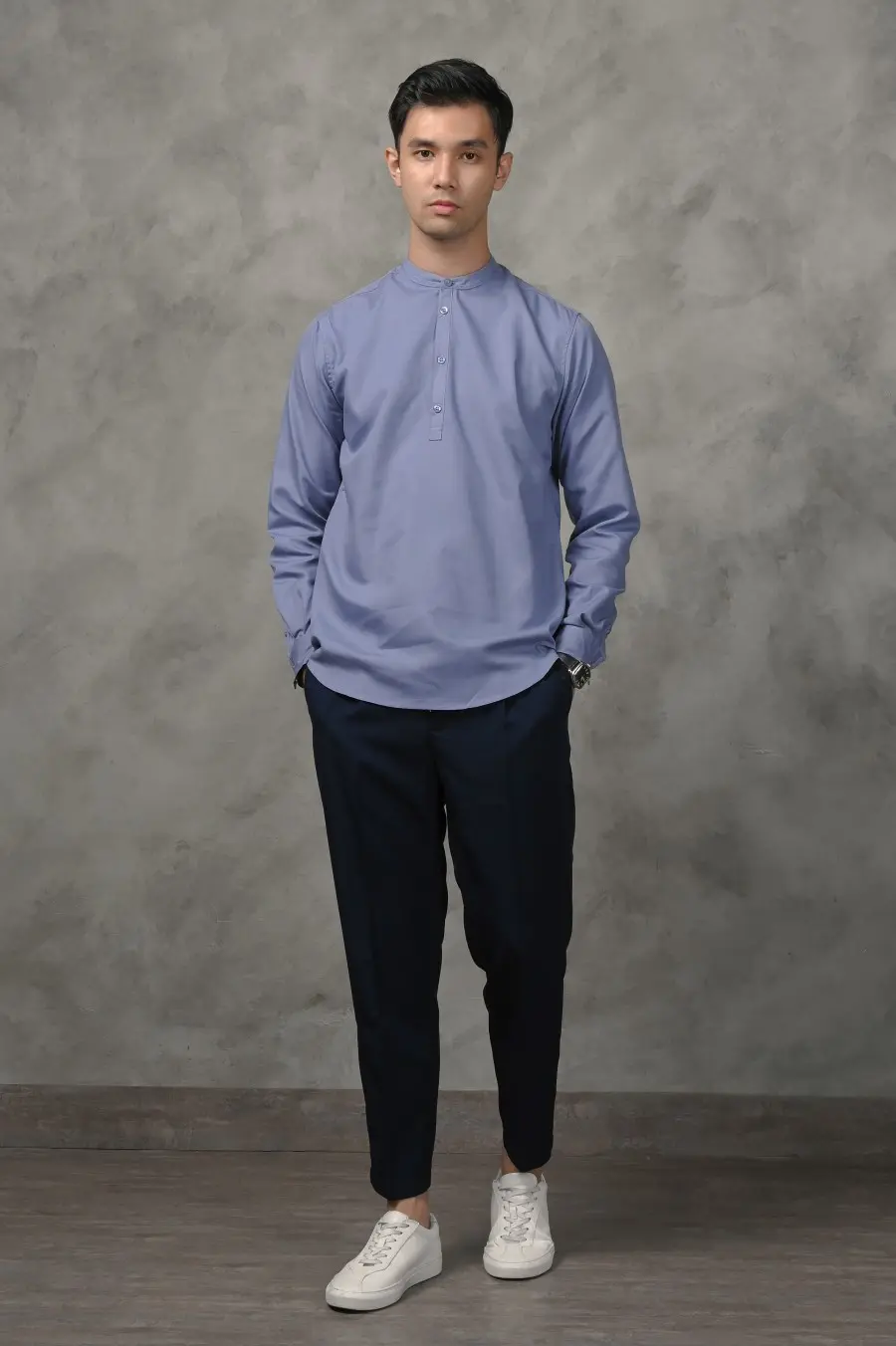 NOAH MODEST SHIRT FADED BLUE