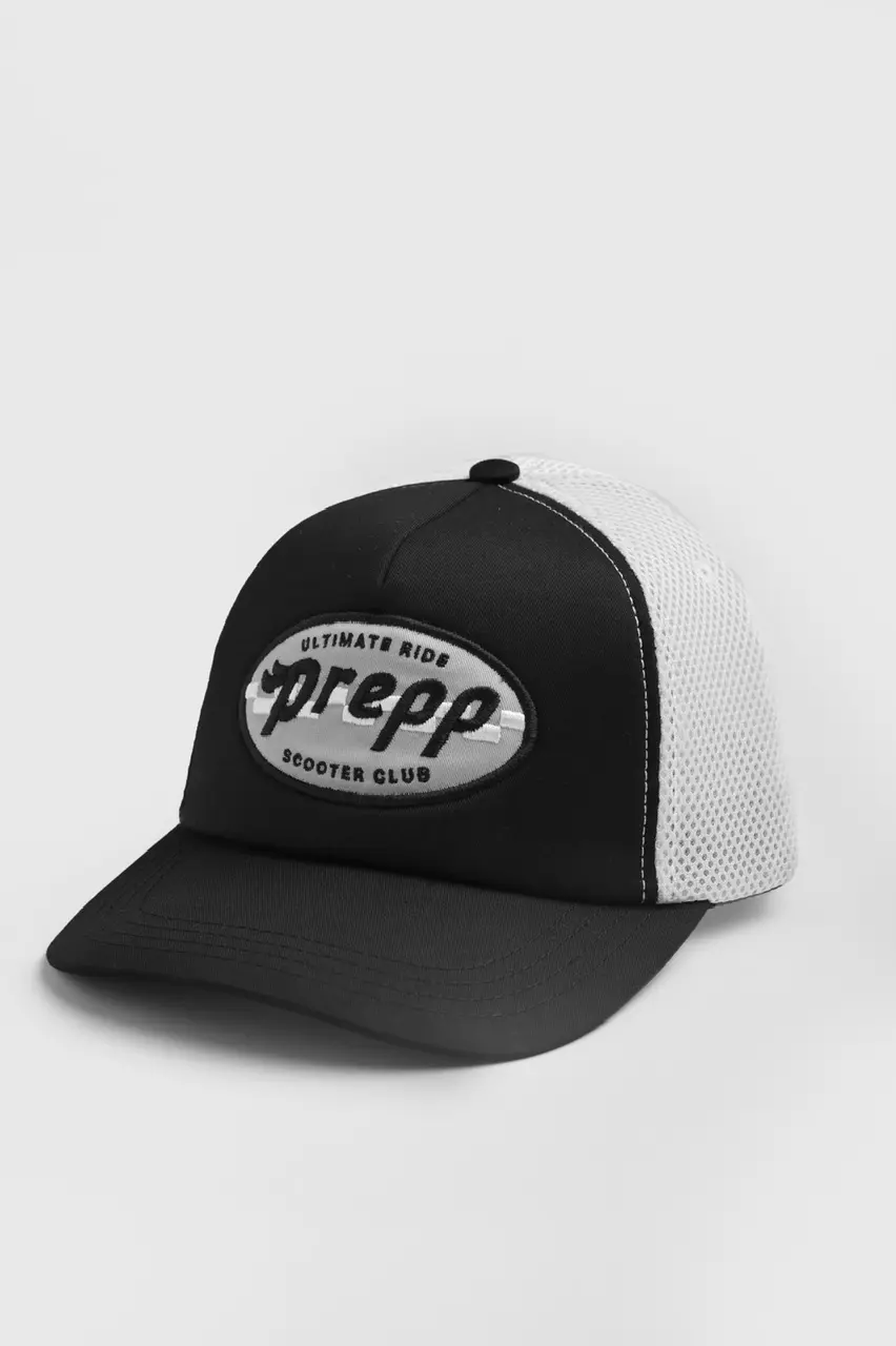 PREPP ULTIMATE RIDE CAP BLACK WHITE