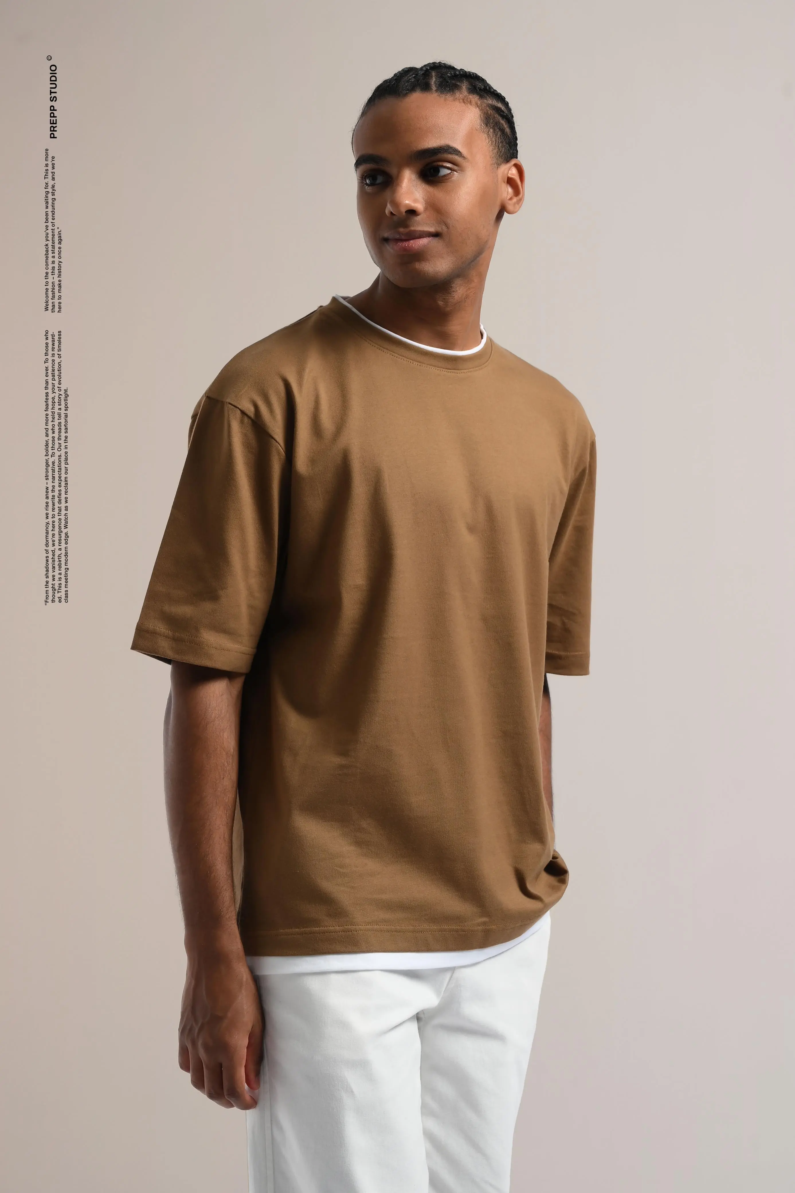 PSFX06-ENLITE DOUBLE TSHIRT CHOCO