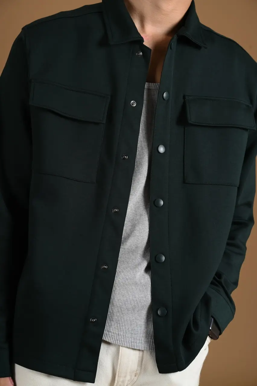 SHACKET JACKET FOREST GREEN