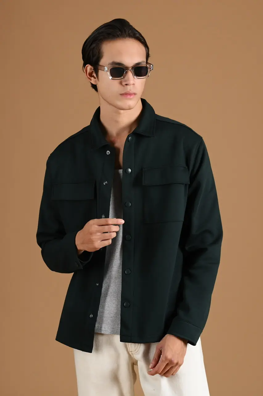 SHACKET JACKET FOREST GREEN