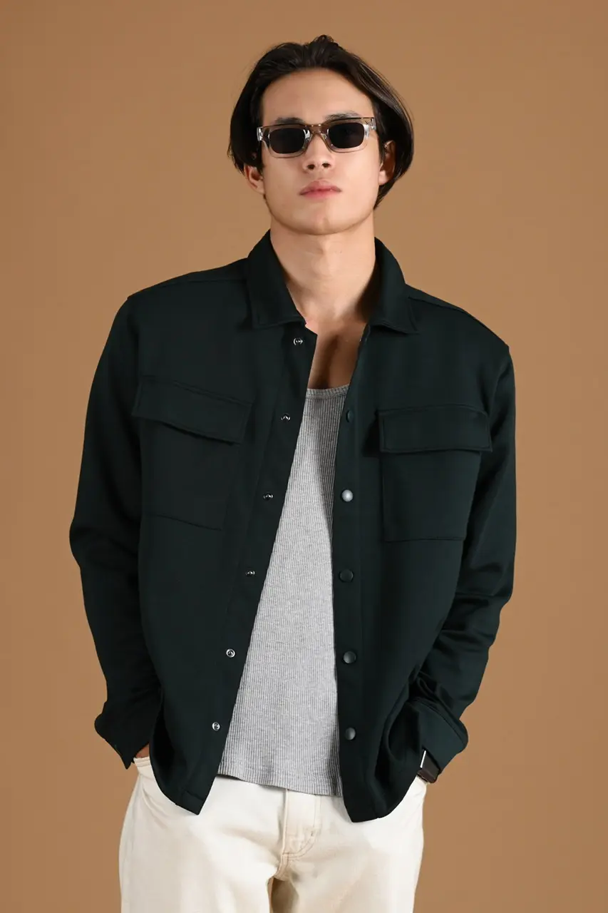 SHACKET JACKET FOREST GREEN