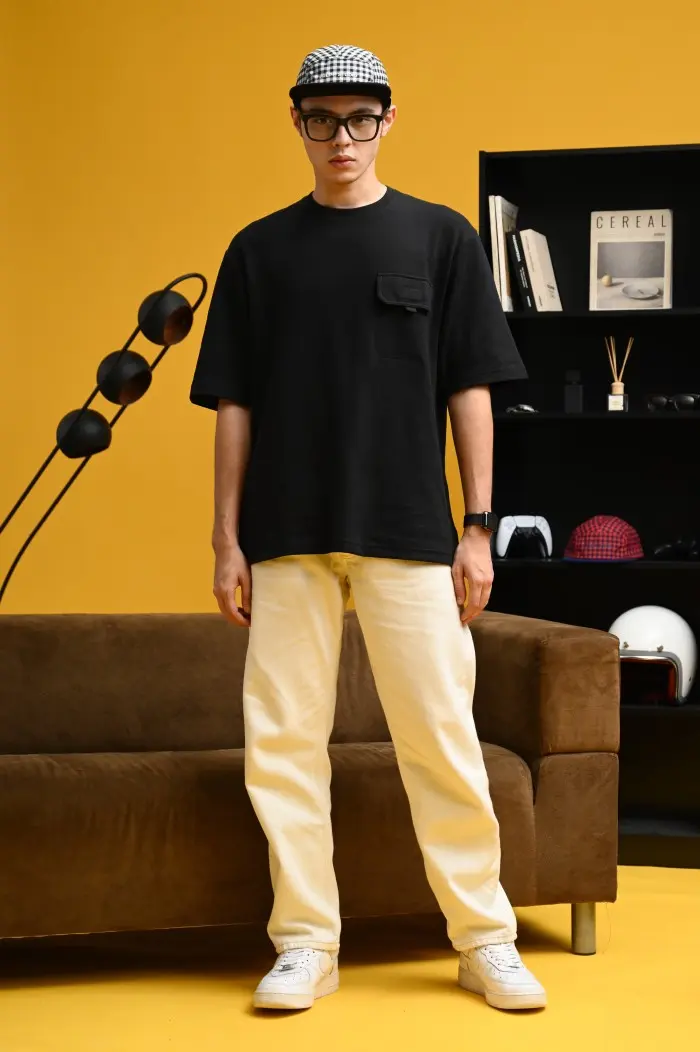 PADP02-5 PANEL GINGHAM CAP BLACK