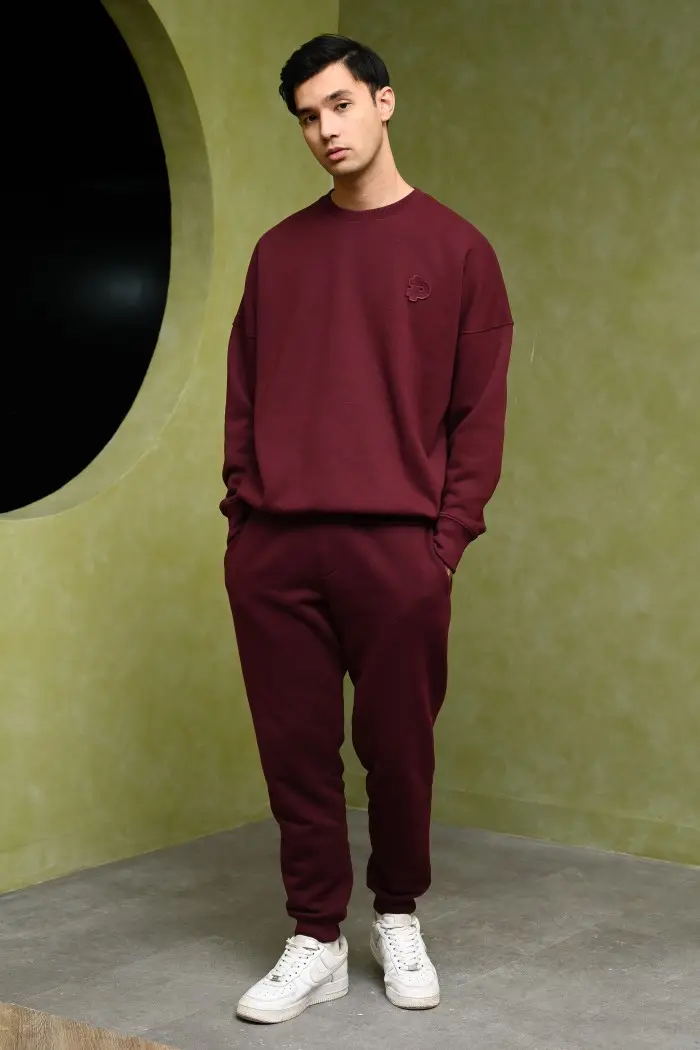 POCK14-PREPP SIGNATURE SWEATSHIRT MAROON