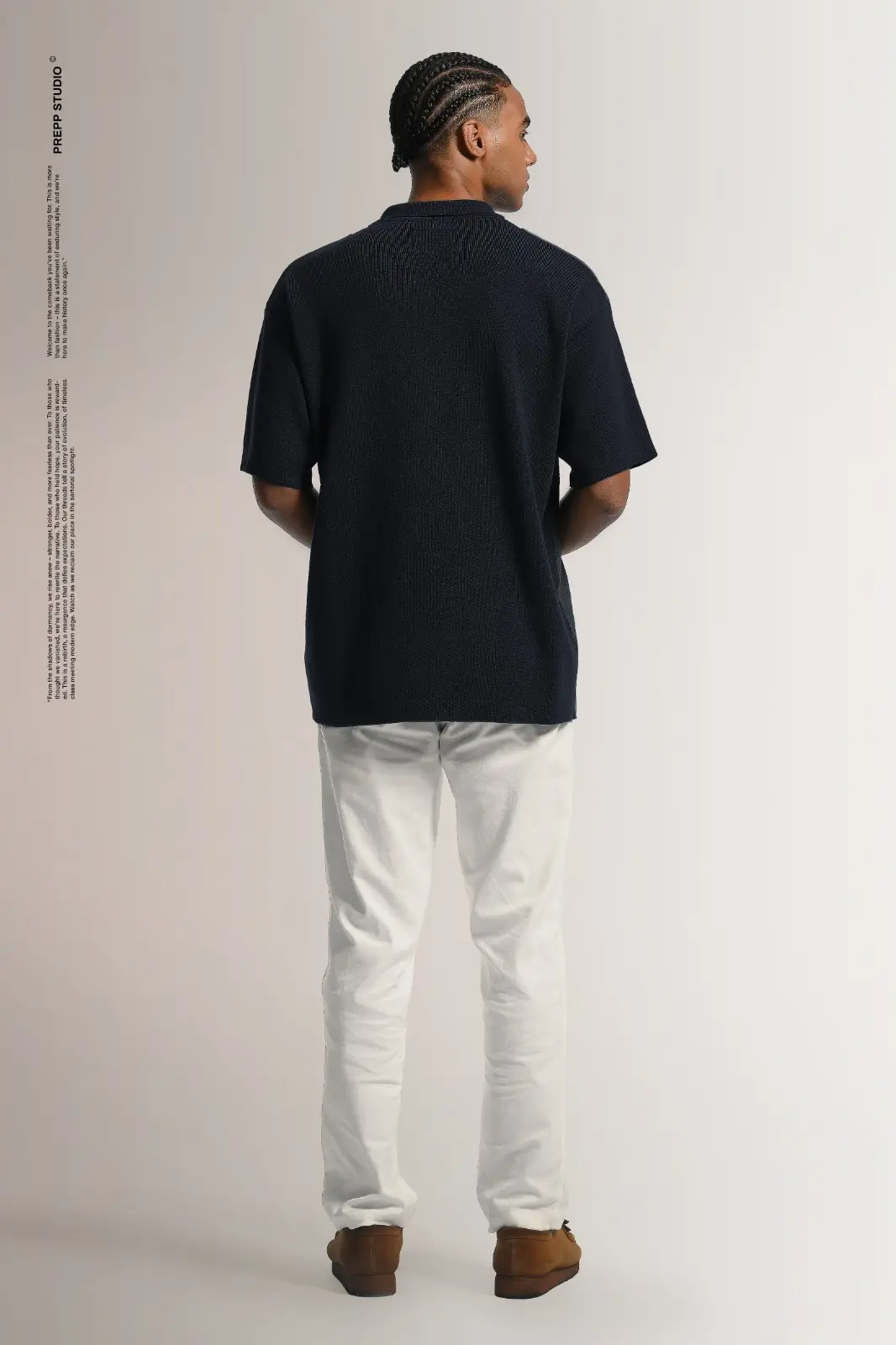 POLO STRIPE SENSE 4 STRIPE BROWN BLACK