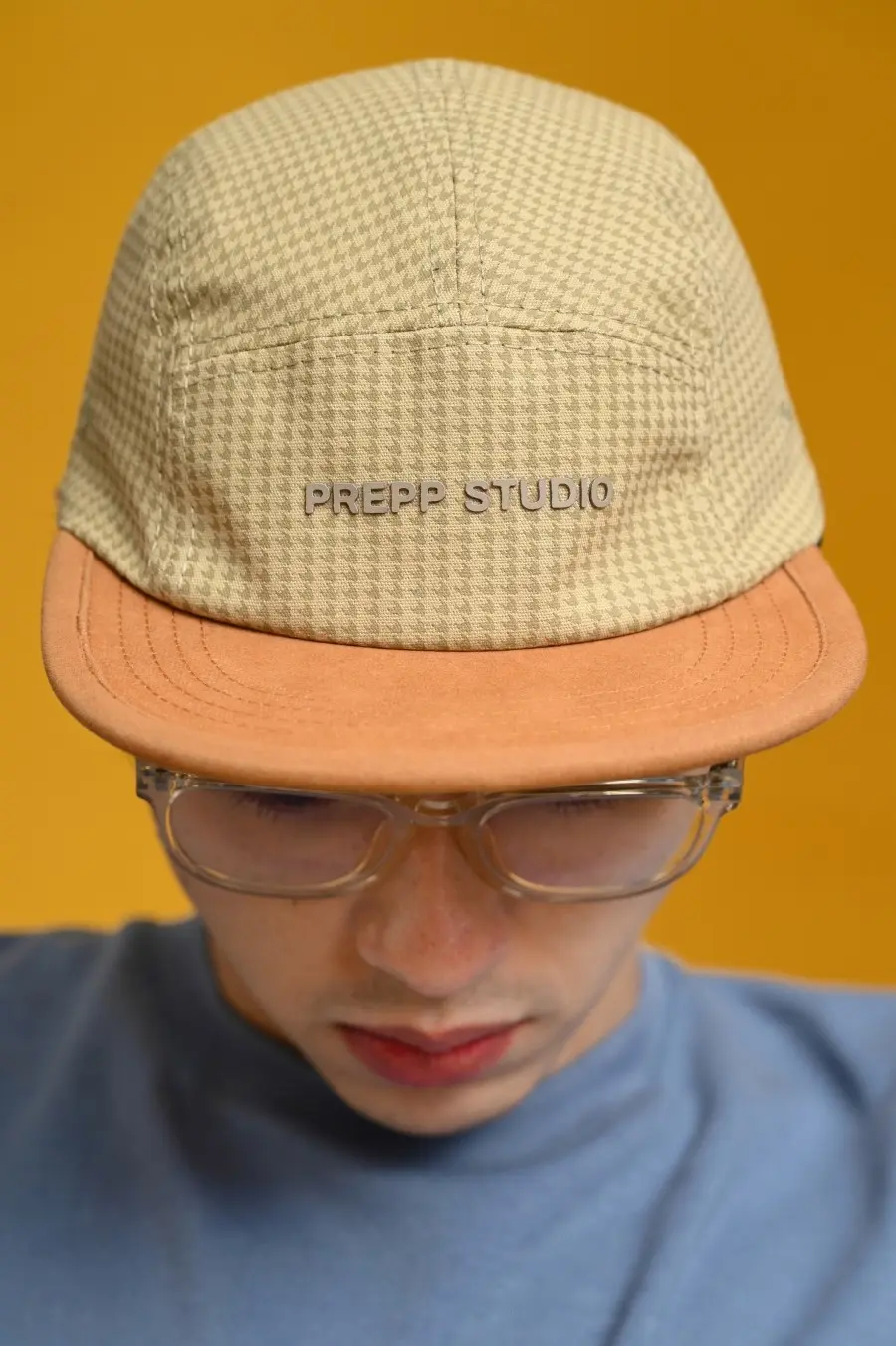 PADQ11-5 PANEL HOUNDSTOOTH CAP KHAKI