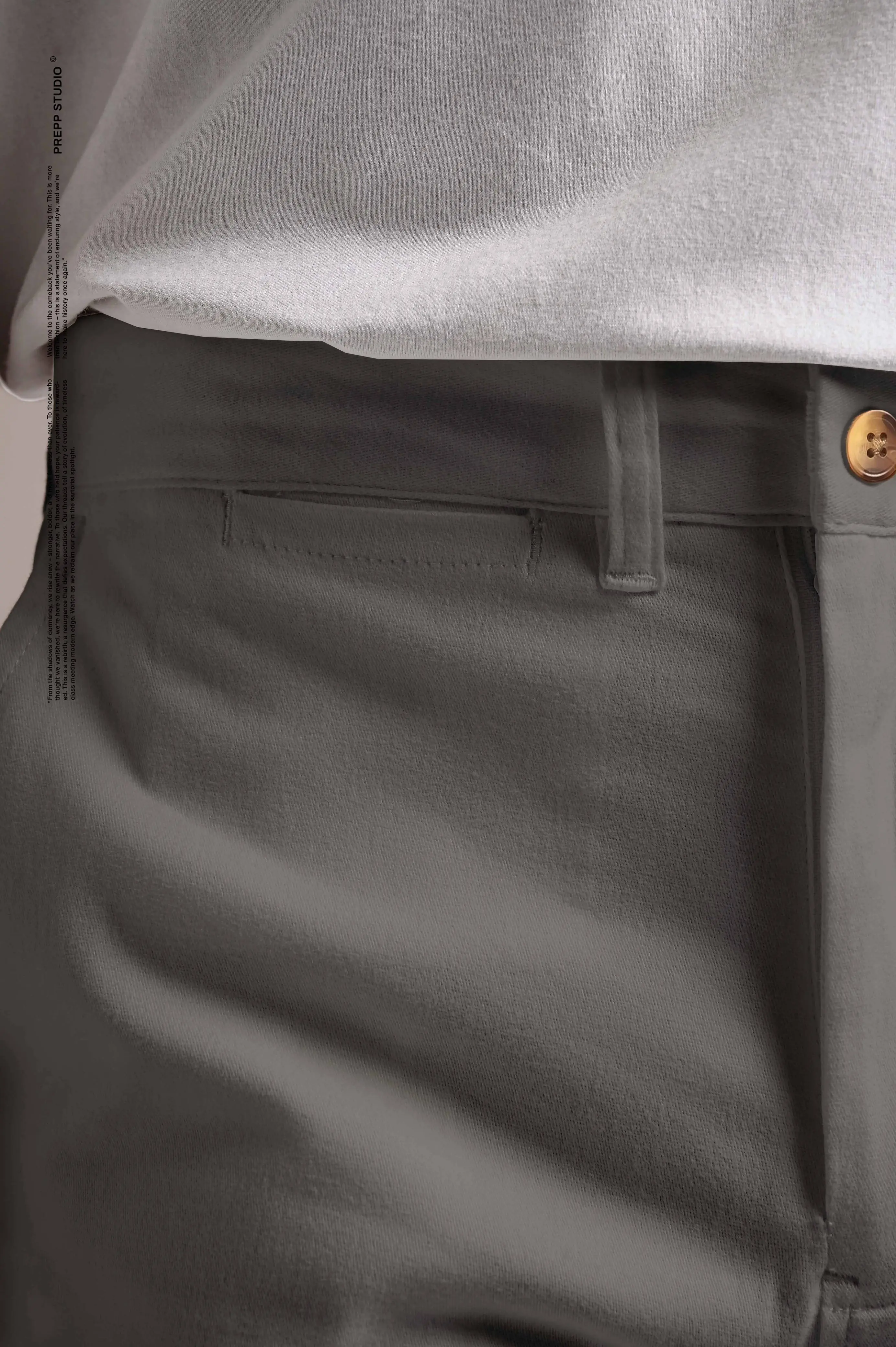 SPENCER COTTON PANTS GREY