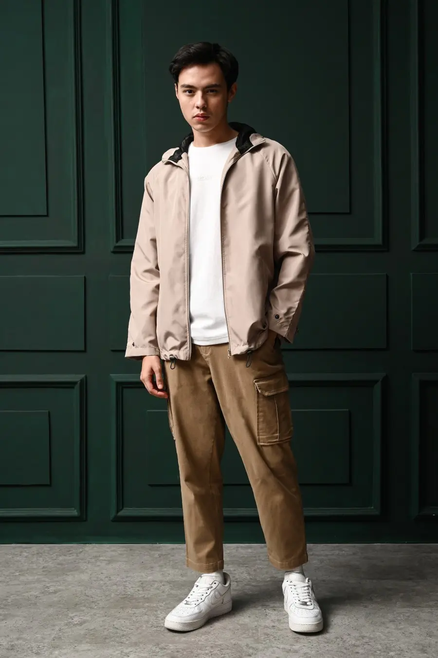 WINDBREAKER JACKET KHAKI