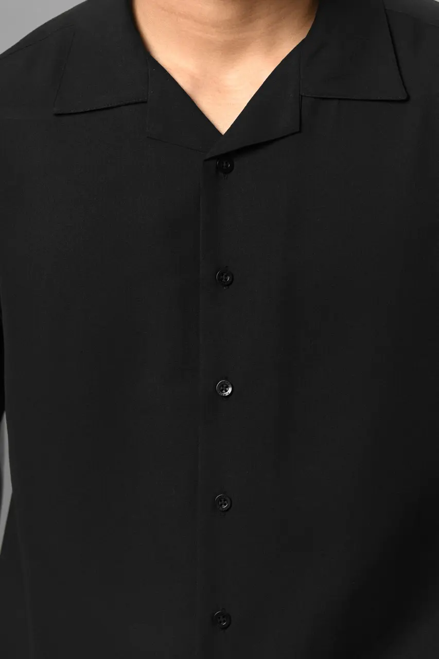 PSBH02-ULTIMATE CUBAN SHIRT BLACK