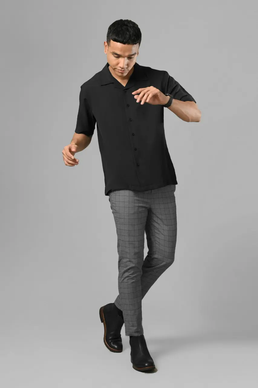PSBH02-ULTIMATE CUBAN SHIRT BLACK