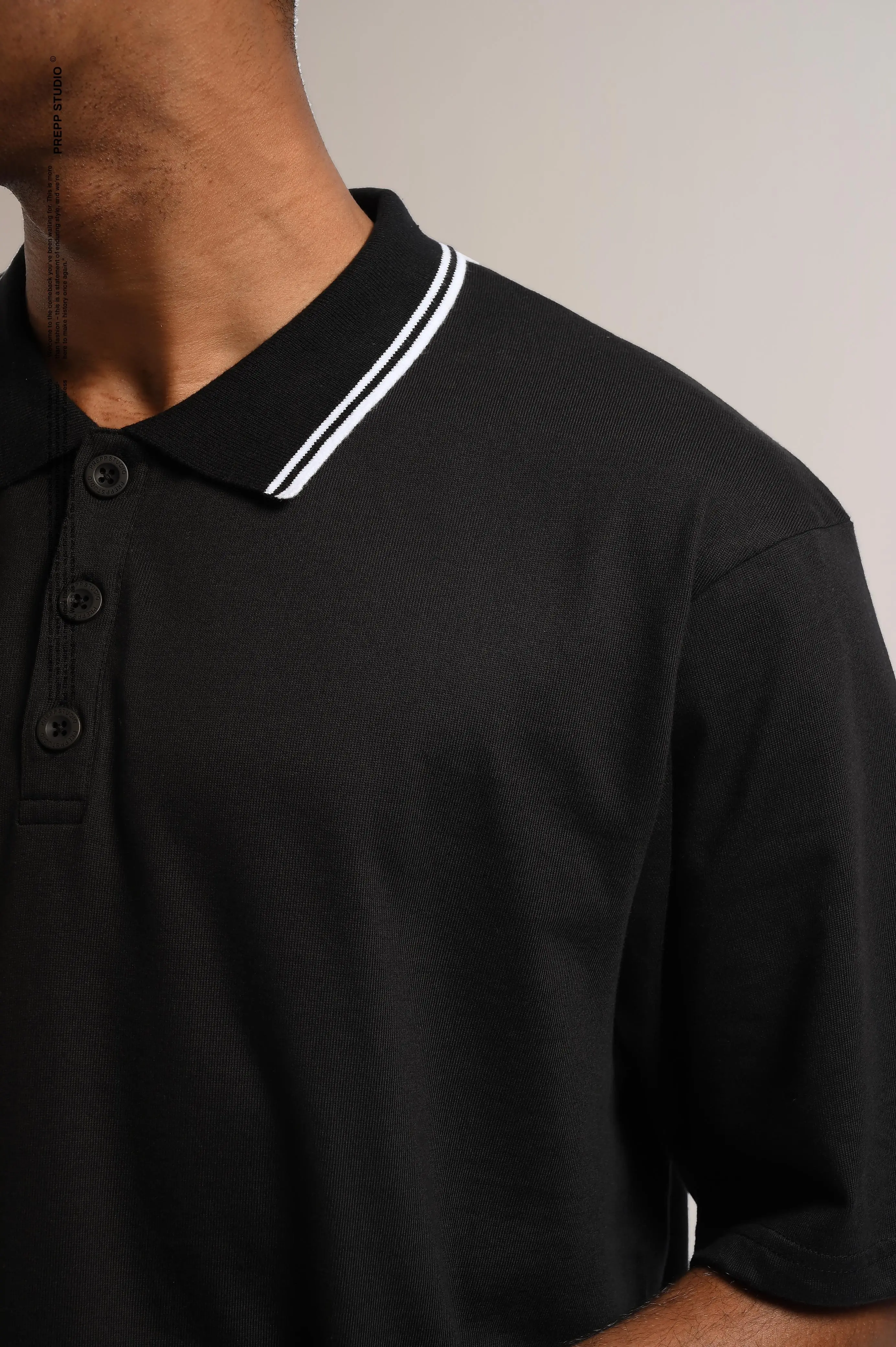 OVERTURE POLO SHIRT BLACK