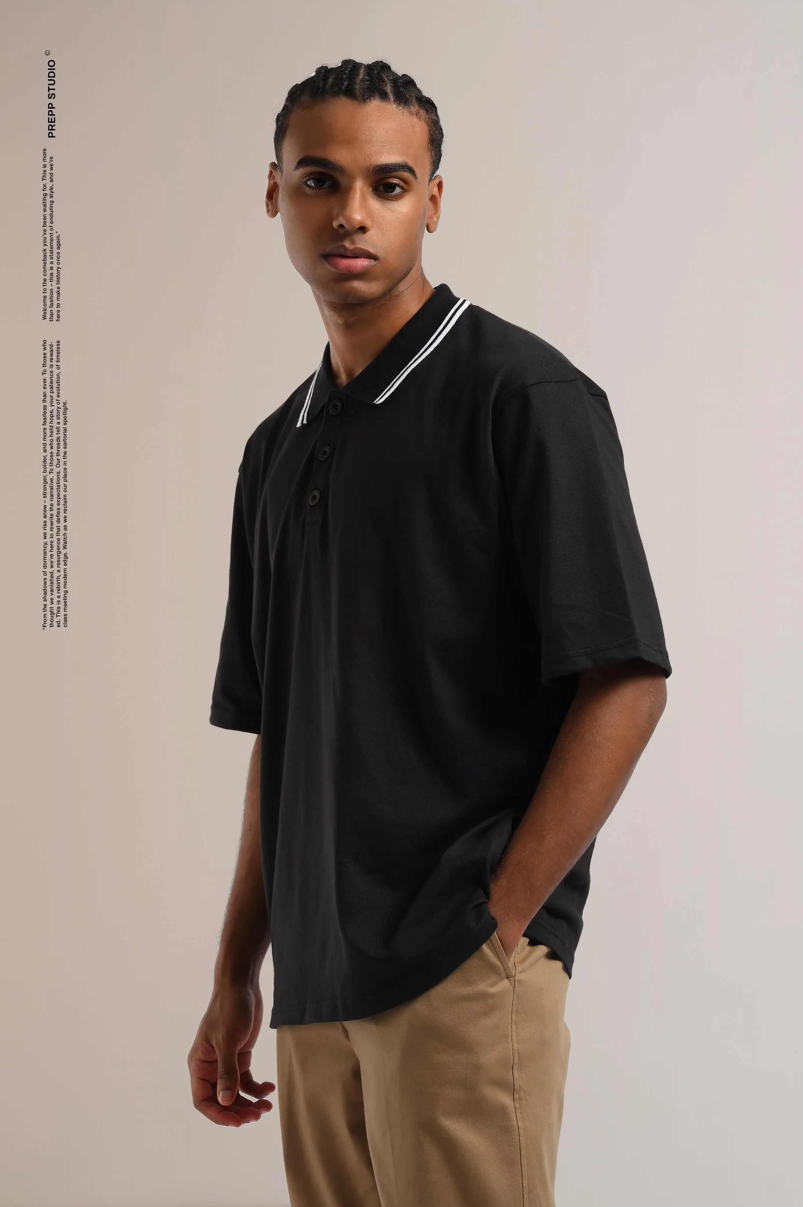 OVERTURE POLO SHIRT BLACK