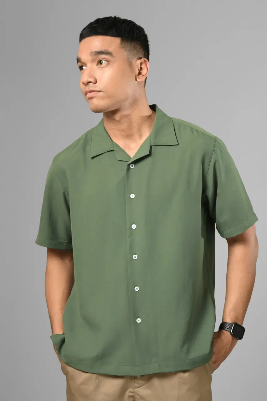 PSBH46-ULTIMATE CUBAN SHIRT RIFLE GREEN