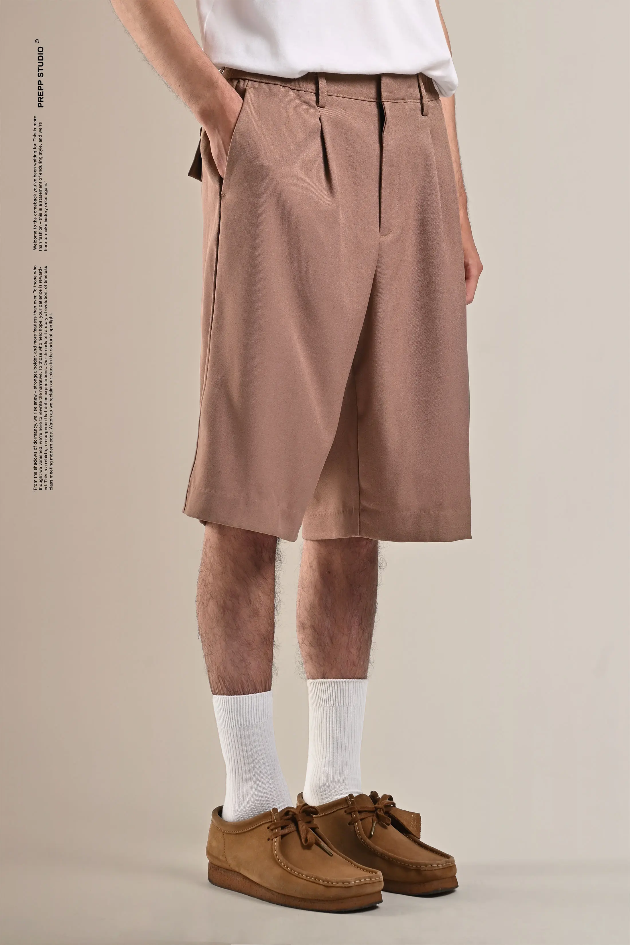 PPFY40-STRIDE SHORT PANTS TAN