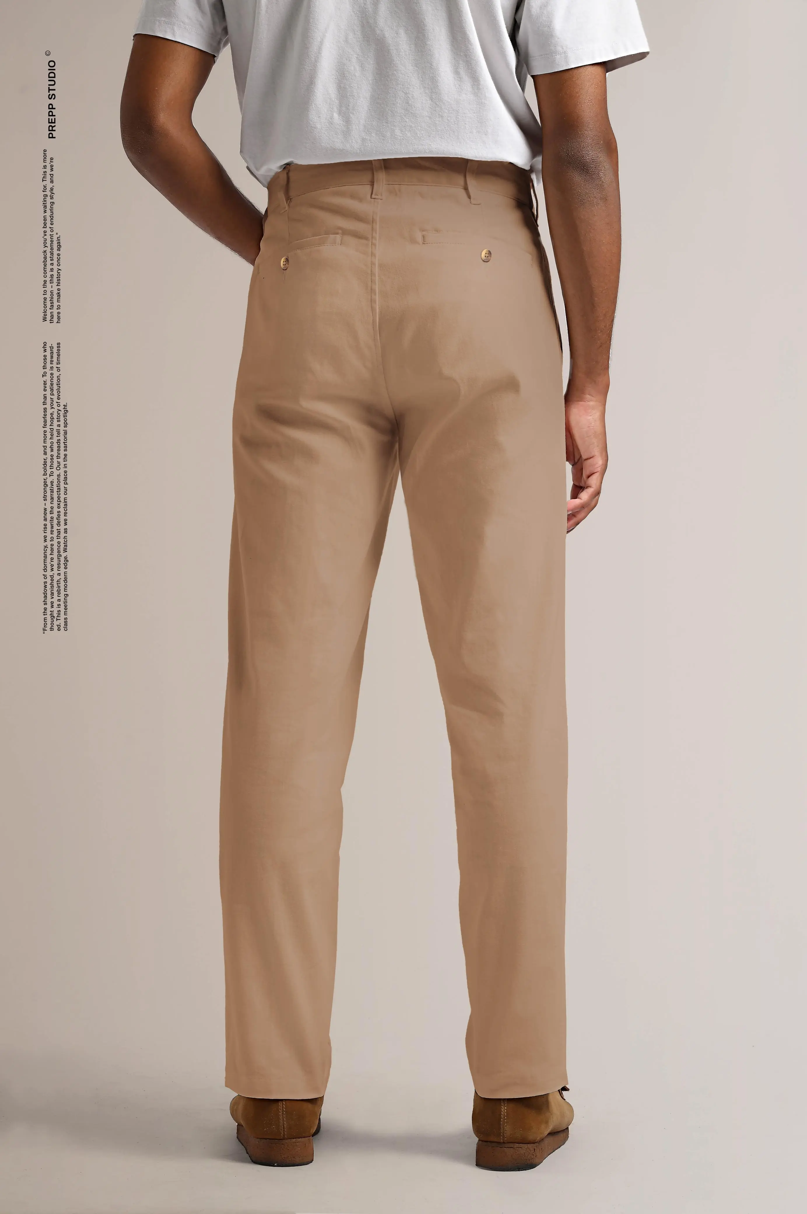 SPENCER COTTON PANTS KHAKI