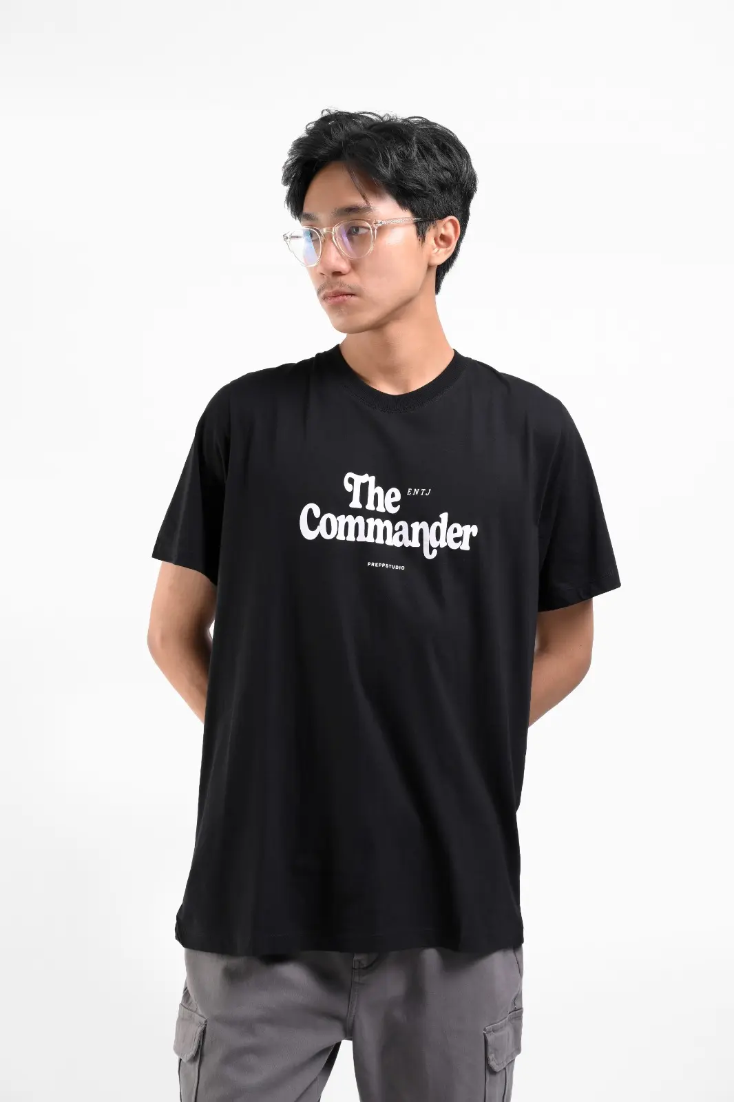 PTEM02-THE COMMANDER TEES BLACK