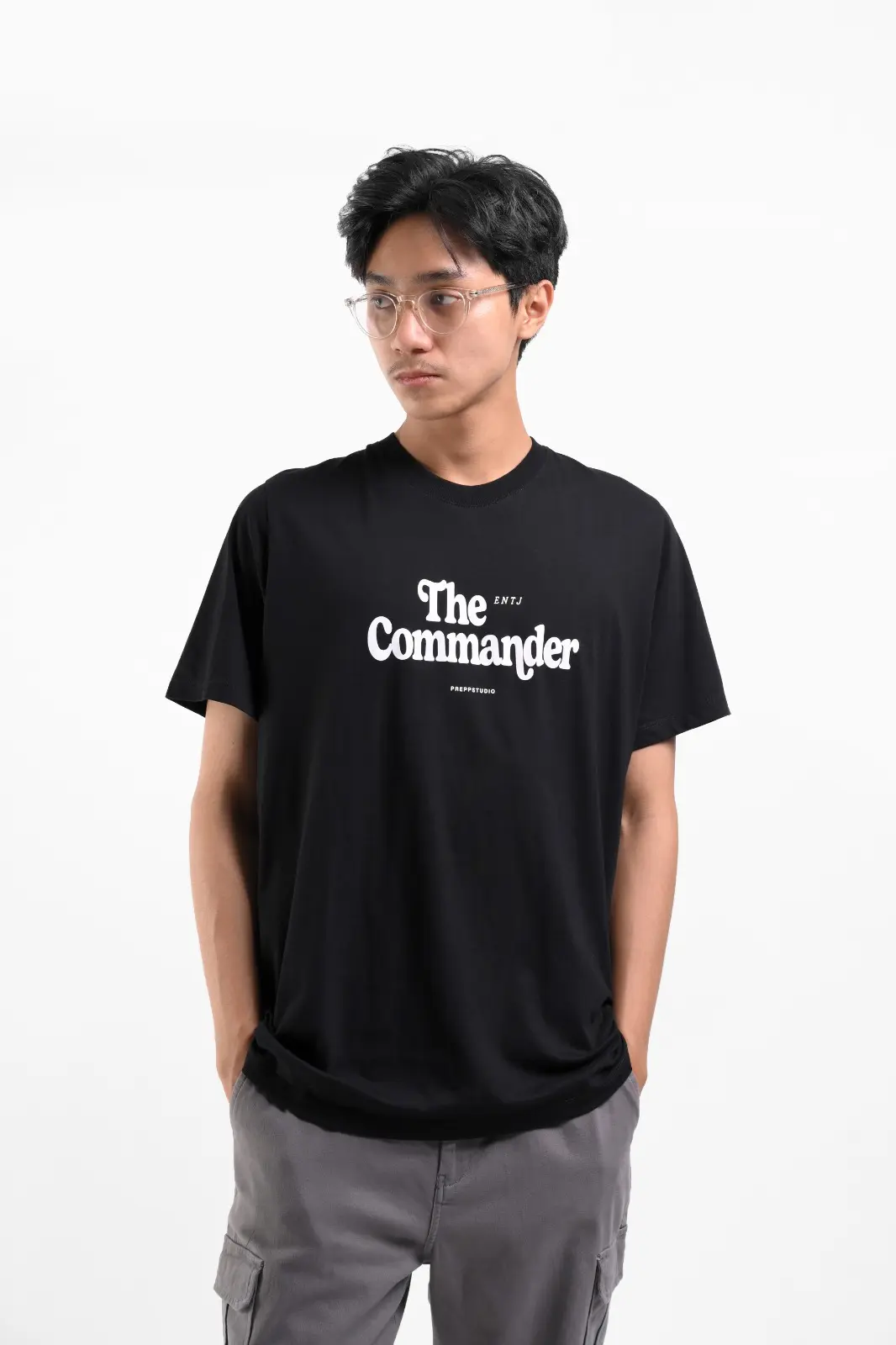 PTEM02-THE COMMANDER TEES BLACK