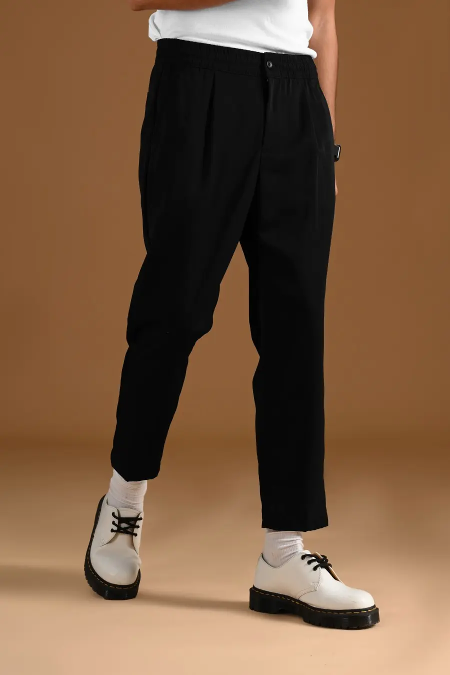 LECCE RELAXED FIT PANTS BLACK