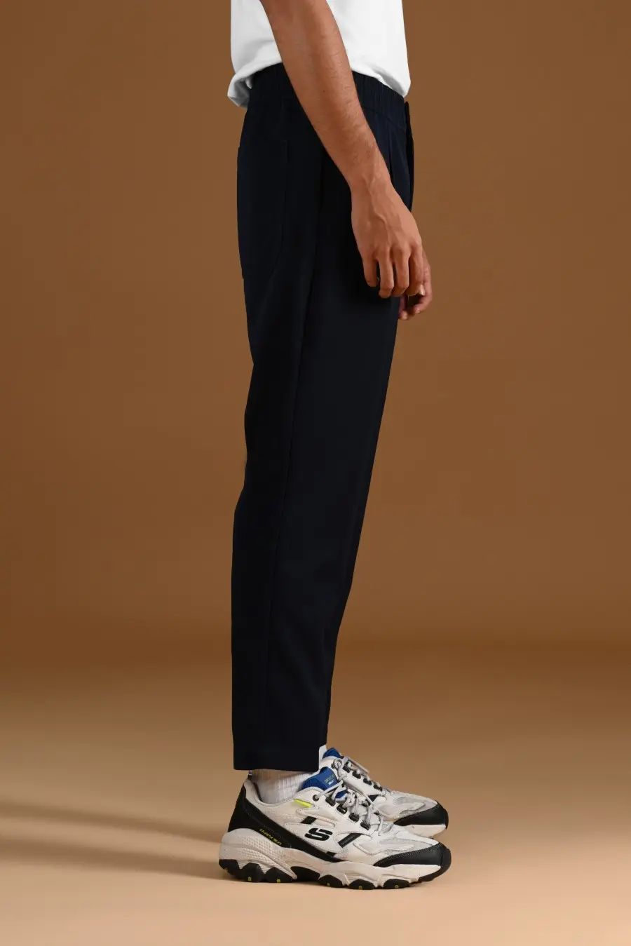 LECCE RELAXED FIT PANTS NAVY