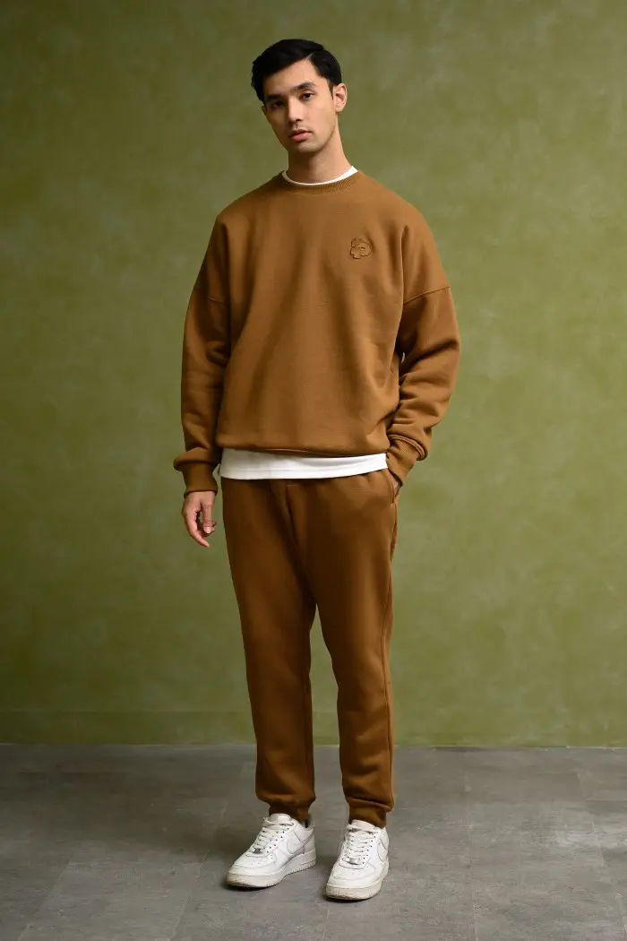 POCK05-PREPP SIGNATURE SWEATSHIRT BROWN