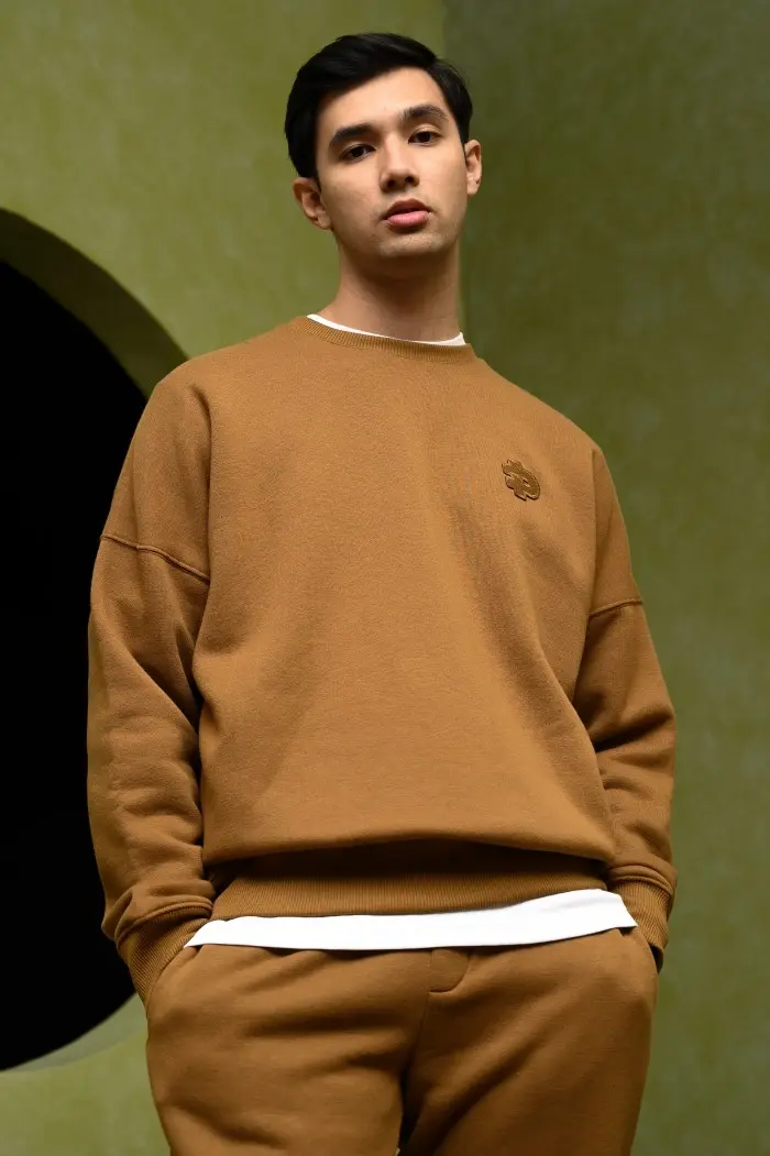POCK05-PREPP SIGNATURE SWEATSHIRT BROWN