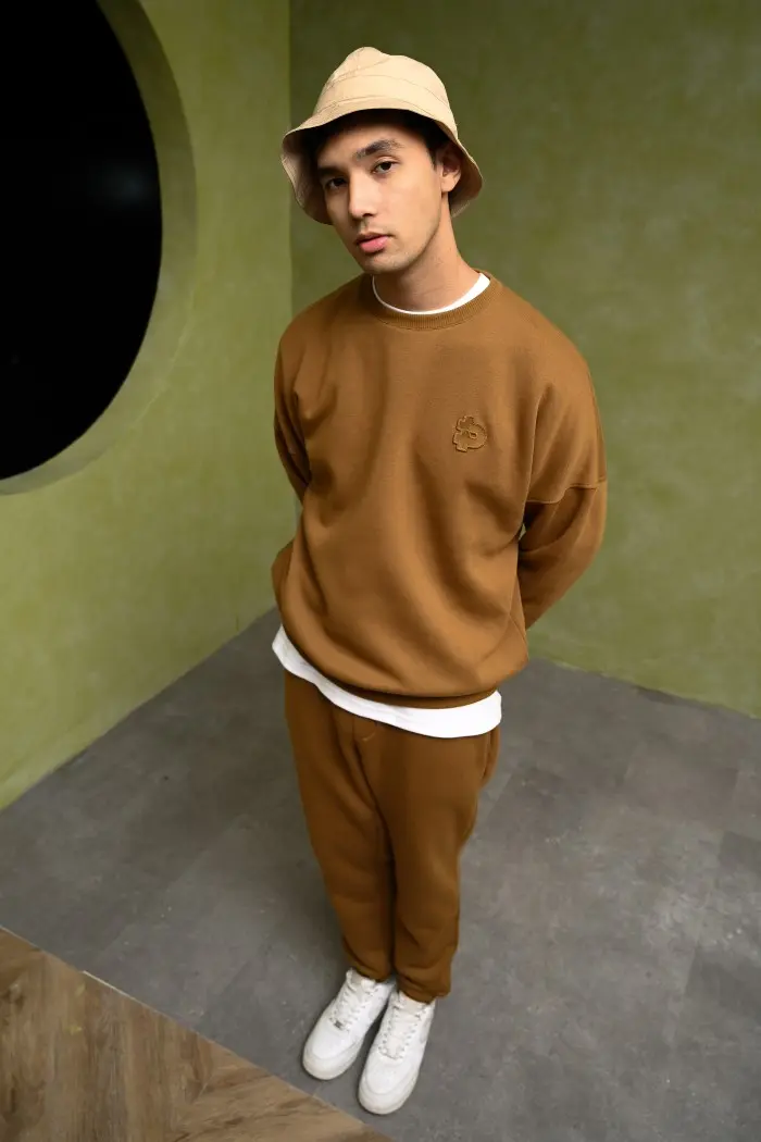 POCK05-PREPP SIGNATURE SWEATSHIRT BROWN