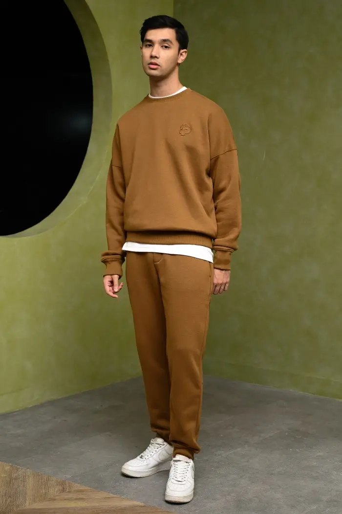 POCK05-PREPP SIGNATURE SWEATSHIRT BROWN