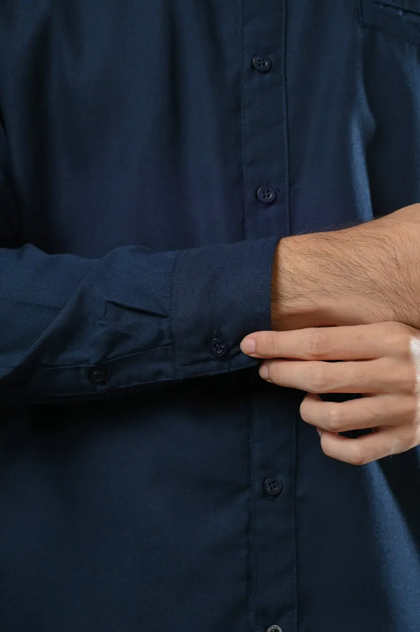 PSDF16-AARIAL MODEST SHIRT NAVY