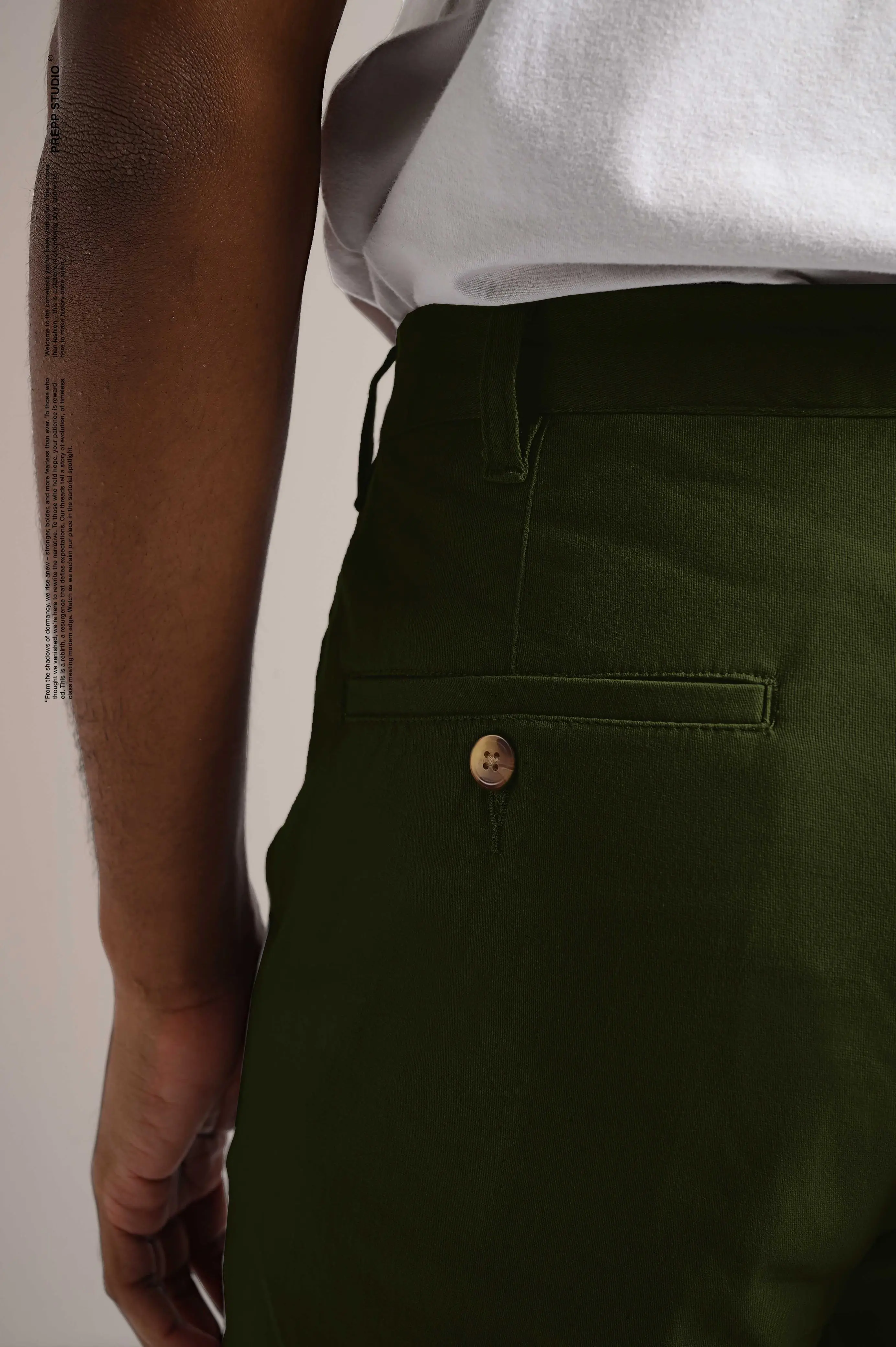 PPFJ01-SPENCER COTTON PANTS ARMY