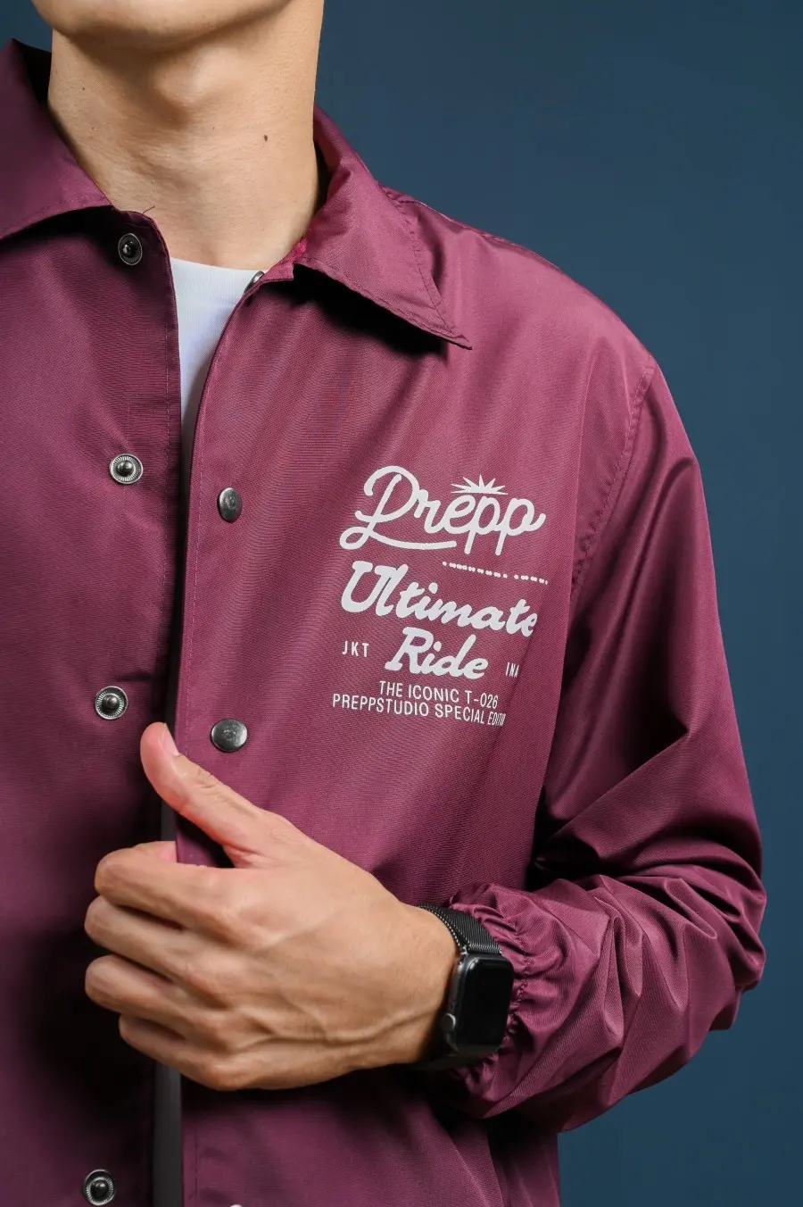PODL14-COACH JACKET ULTIMATE RIDE MAROON