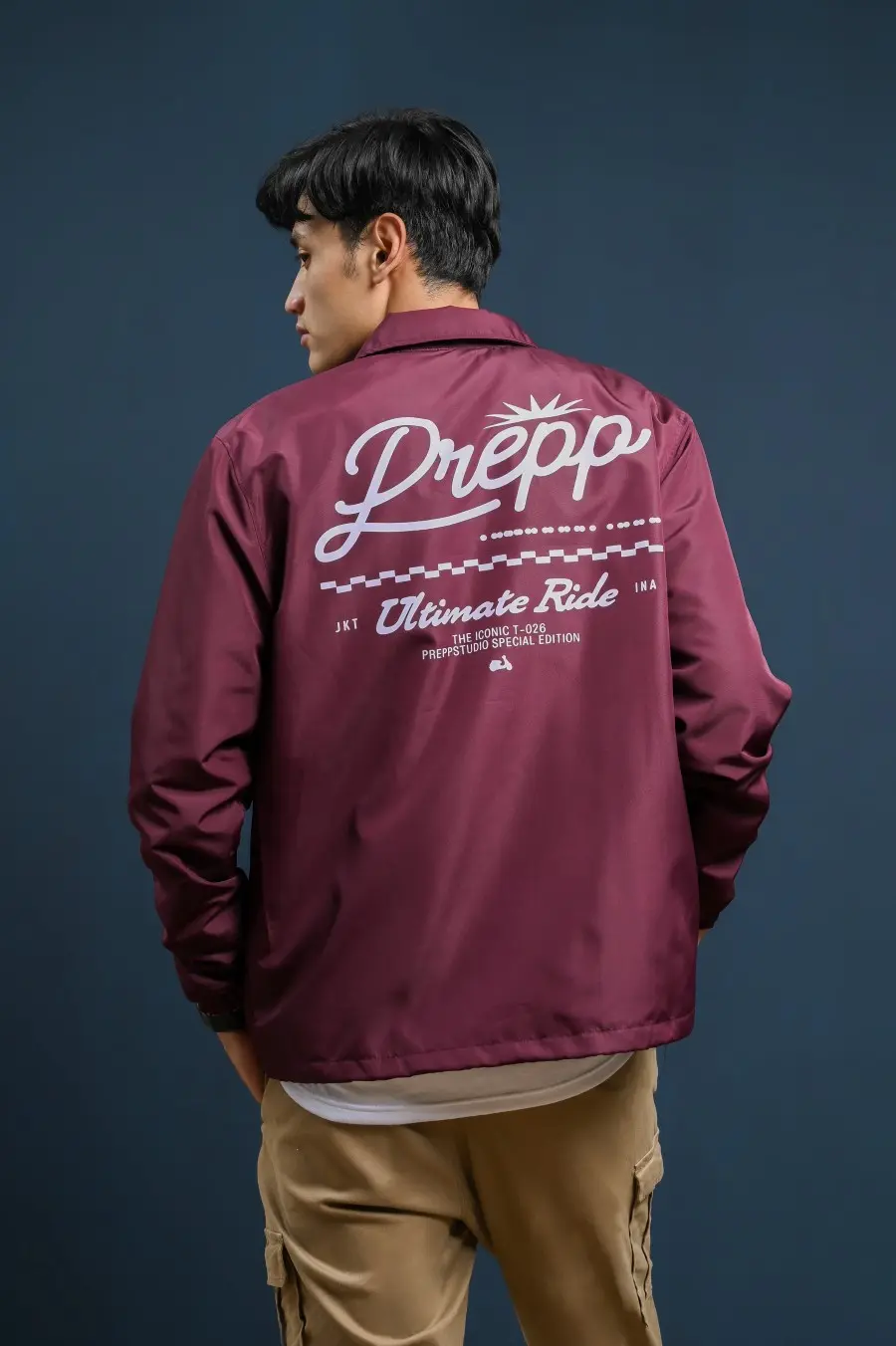 PODL14-COACH JACKET ULTIMATE RIDE MAROON