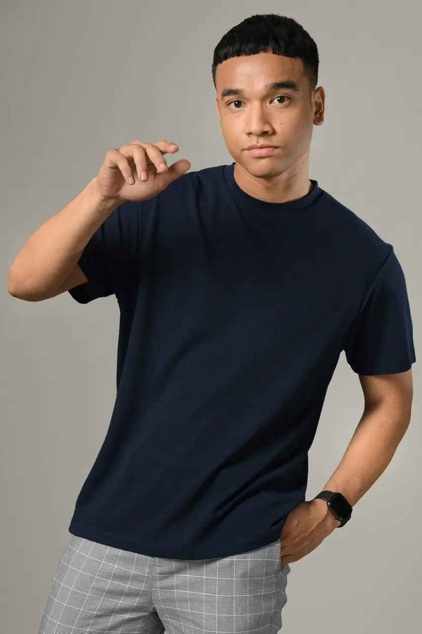 EAZYDRY BASIC TEES NAVY