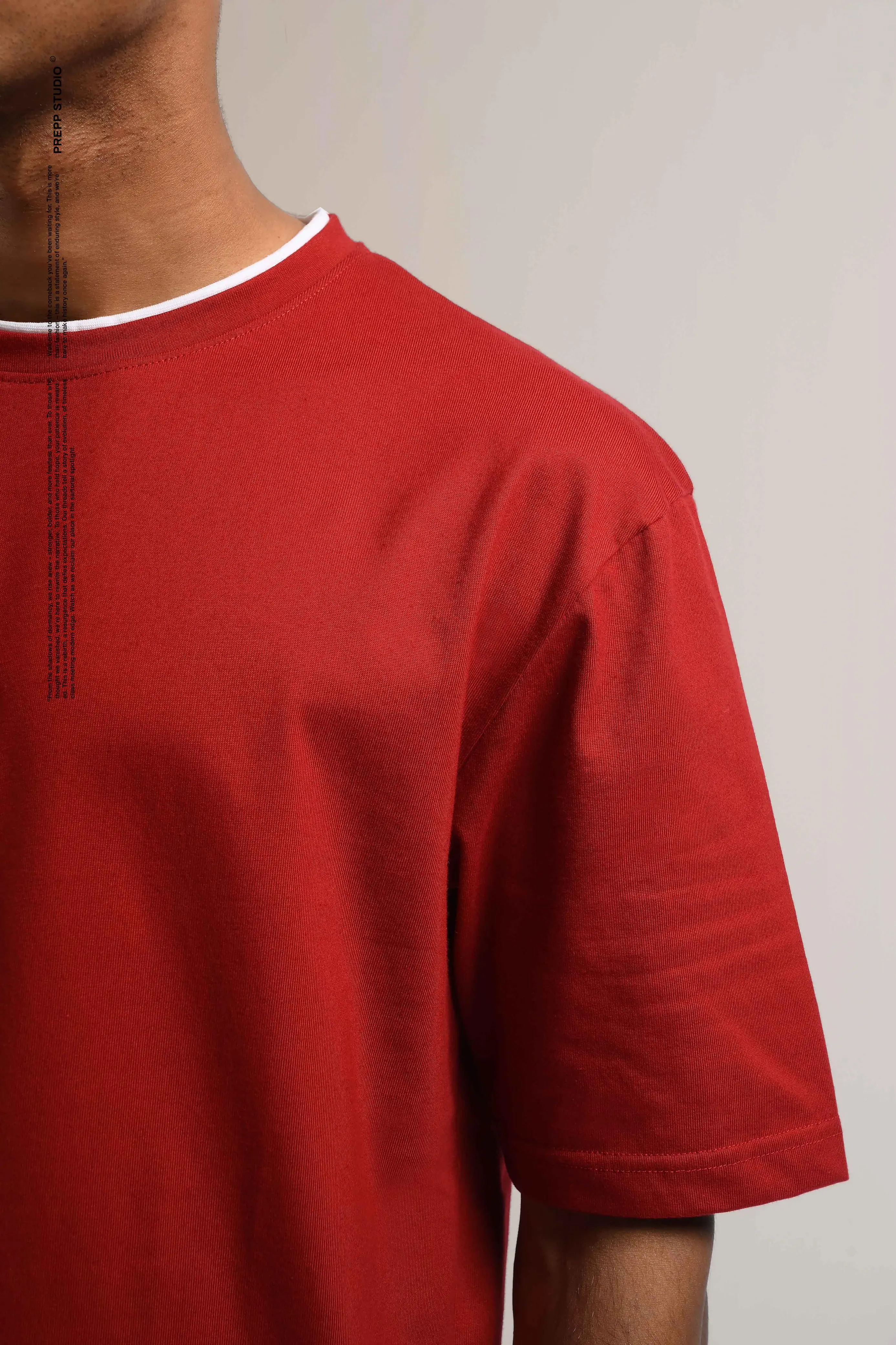 ENLITE DOUBLE TSHIRT OXBLOOD RED