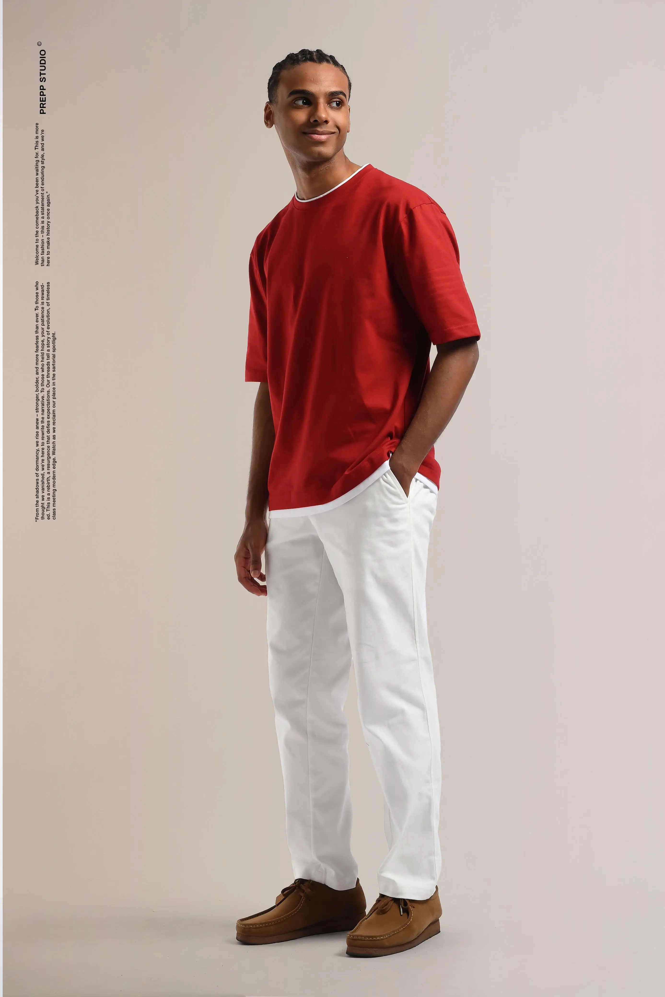 ENLITE DOUBLE TSHIRT OXBLOOD RED