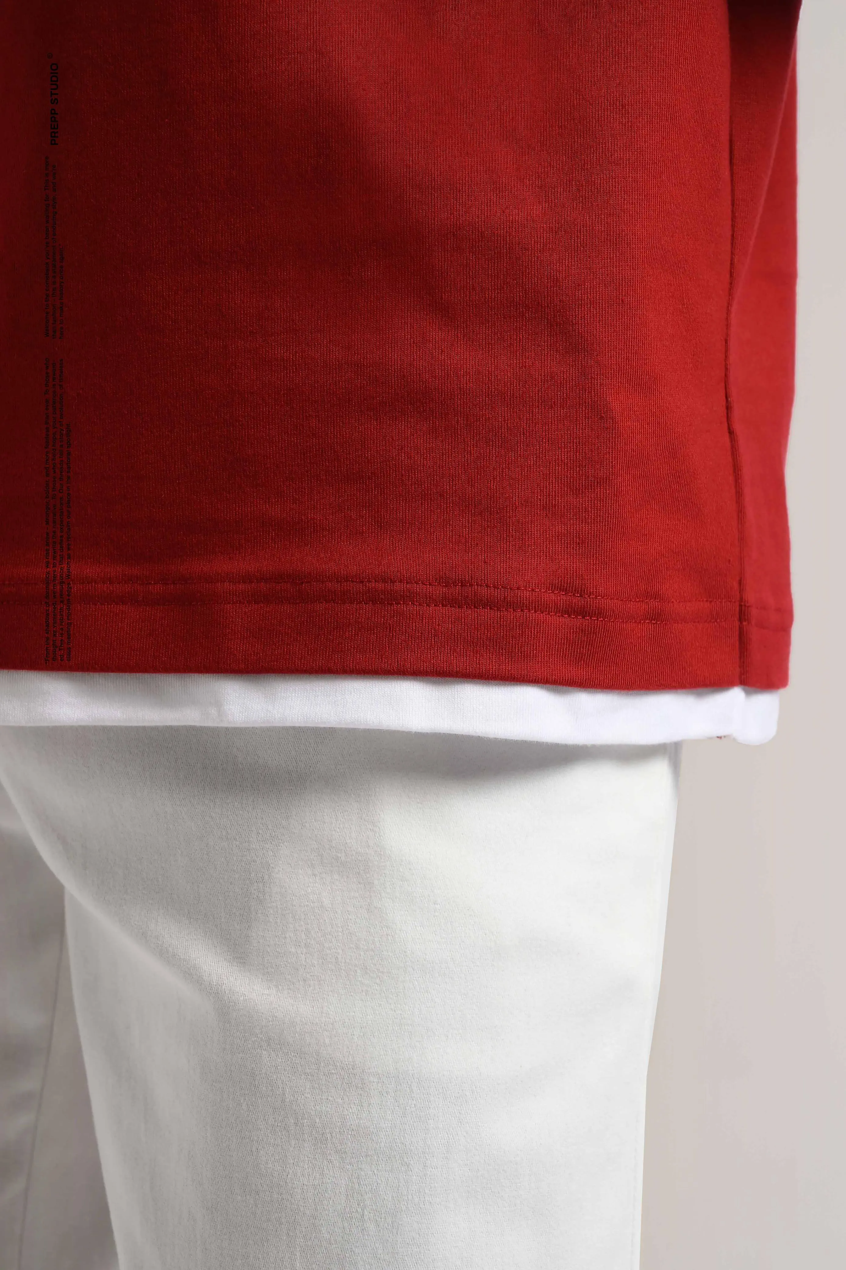 ENLITE DOUBLE TSHIRT OXBLOOD RED