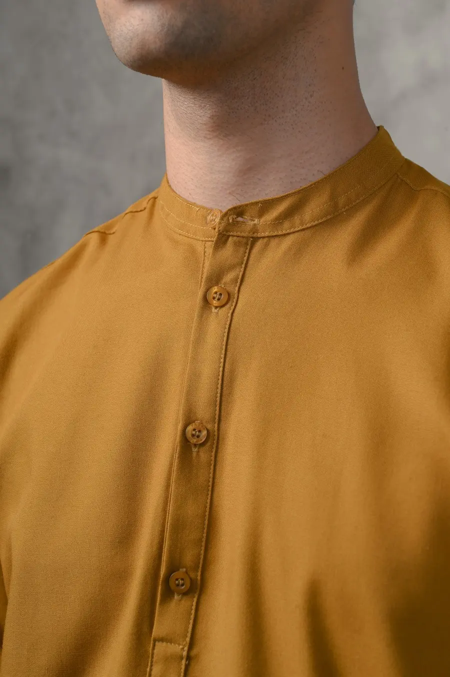NOAH MODEST SHIRT MUSTARD