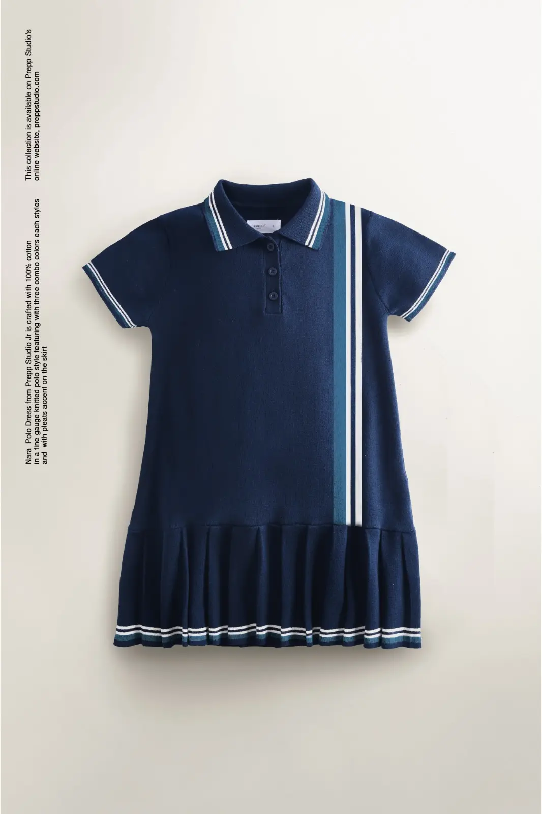 NARA POLO DRESS NAVY
