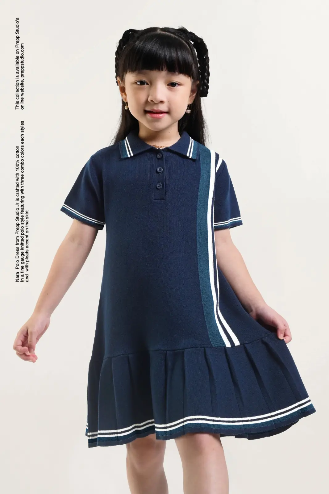 NARA POLO DRESS NAVY