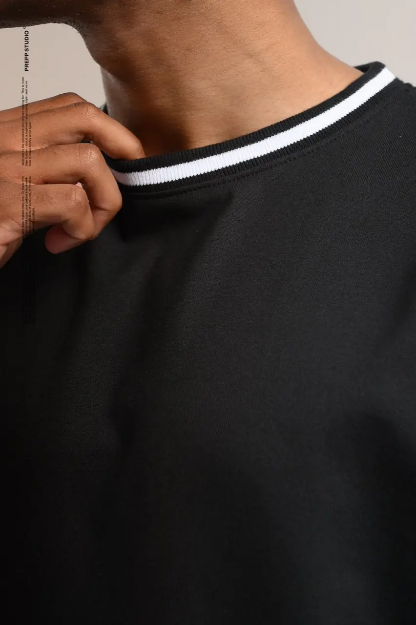 PTDC02-MONOLINE T-SHIRT BLACK
