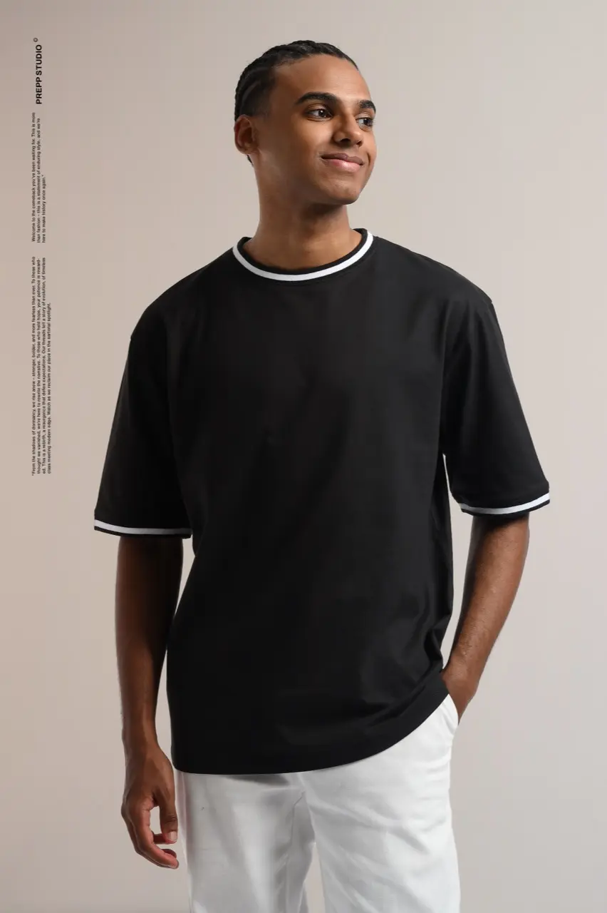 PTDC02-MONOLINE T-SHIRT BLACK