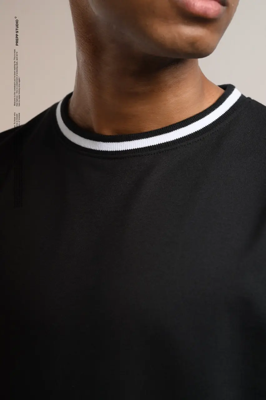 PTDC02-MONOLINE T-SHIRT BLACK