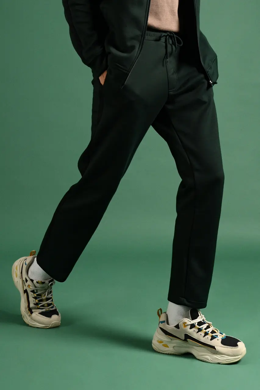 TWEED TRACKPANTS SYCAMORE STRIPE BLACK